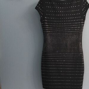Like New Express Black Studded Mini Dress Size Small